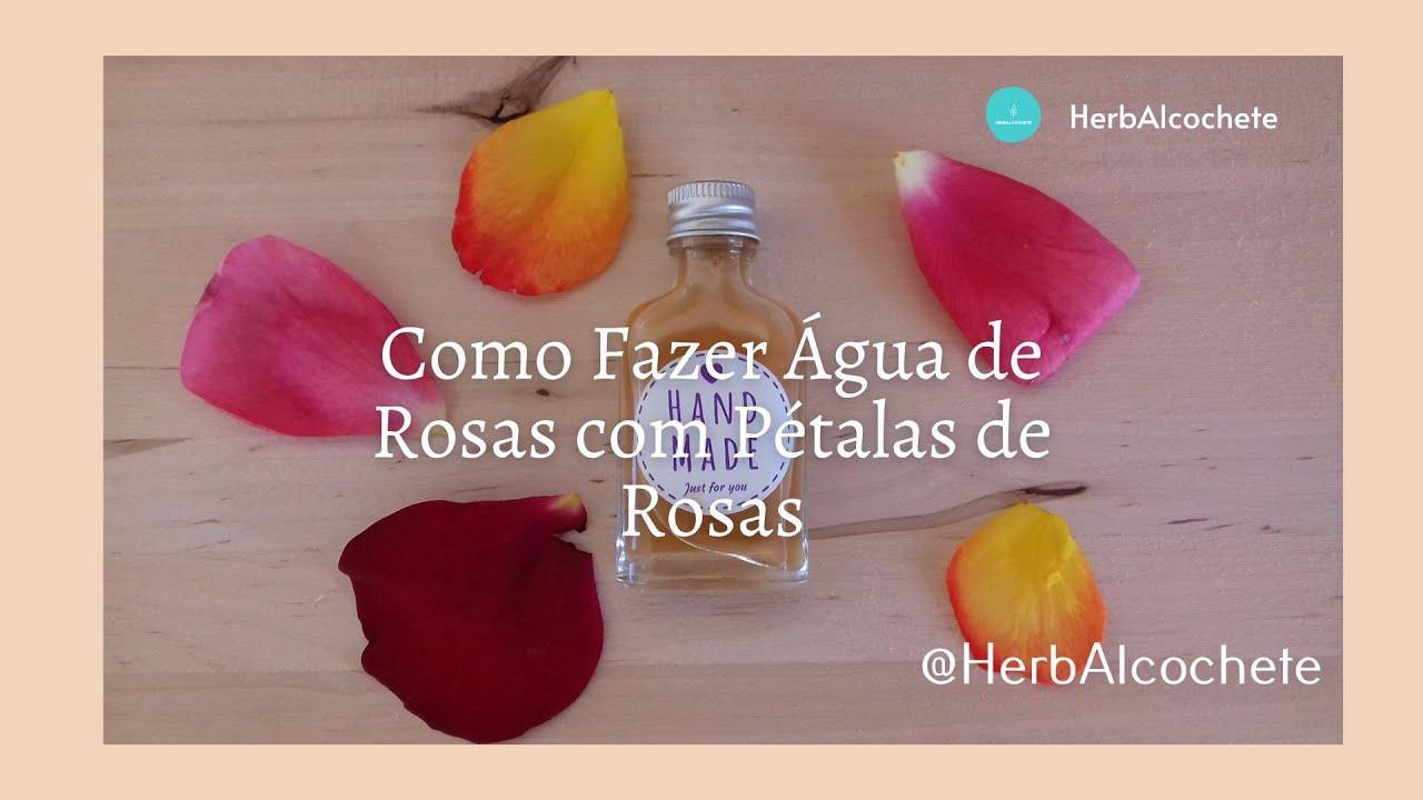 'Video thumbnail for Como Fazer Água de Rosas com Pétalas de Rosas'